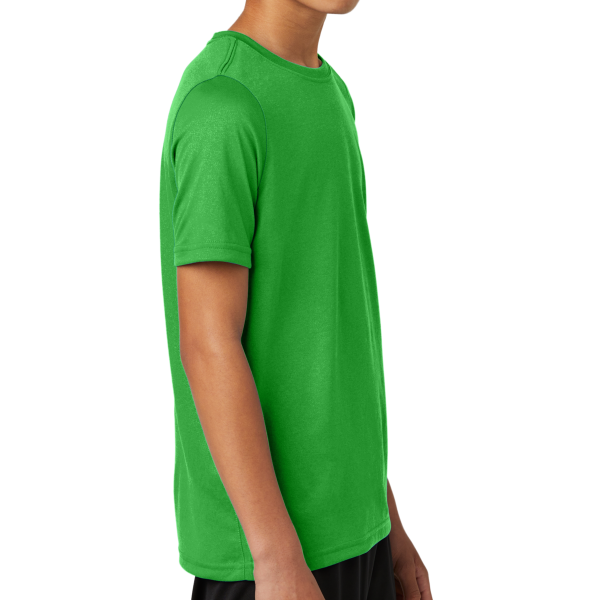 Nike Youth Swoosh Sleeve rLegend Tee, Apple Green, Right Sleeve view