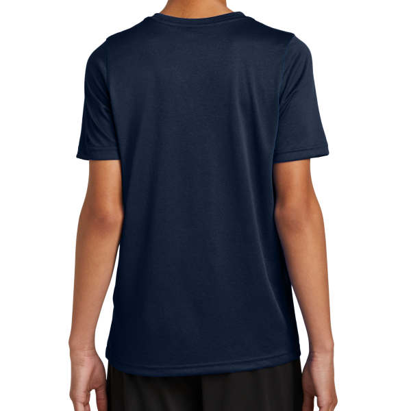 Nike Youth Swoosh Sleeve rLegend Tee, College Navy, Back view