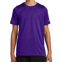 Nike Youth Swoosh Sleeve rLegend Tee, Court Purple, Front view