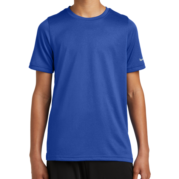 Nike Youth Swoosh Sleeve rLegend Tee, Game Royal, Front view