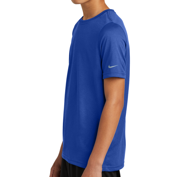 Nike Youth Swoosh Sleeve rLegend Tee, Game Royal, Left Sleeve view