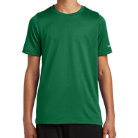 Nike Youth Swoosh Sleeve rLegend Tee, Gorge Green, Front view