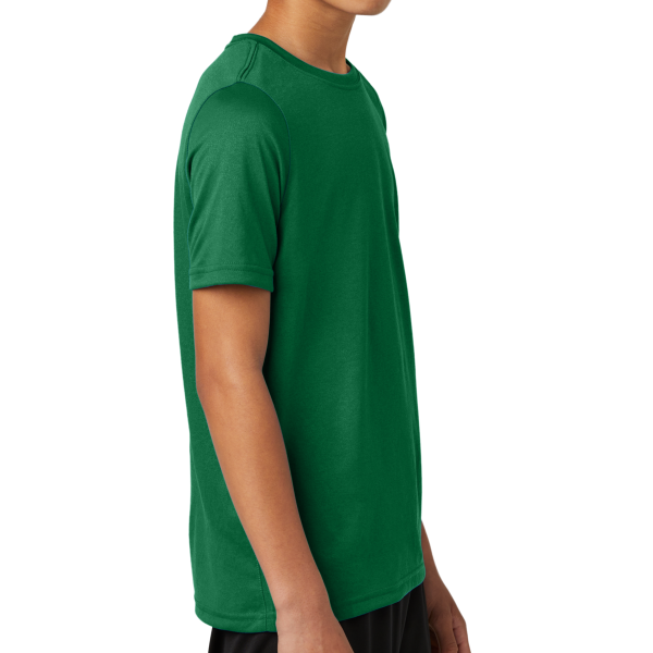 Nike Youth Swoosh Sleeve rLegend Tee, Gorge Green, Right Sleeve view