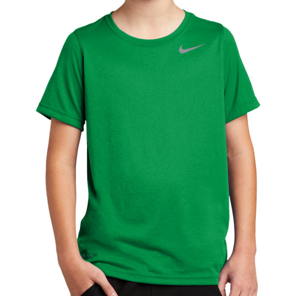Nike Youth Team rLegend Tee, Apple Green, Front view