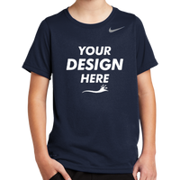 Nike Youth Team rLegend Tee, College Navy, Front view, Mockup
