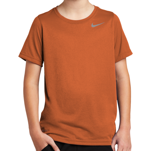 Nike Youth Team rLegend Tee, Desert Orange, Front view