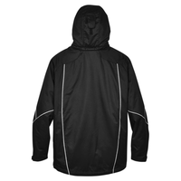 North End Men's Angle 3-In-1 Jacket with Bonded Fleece Liner, Black, Back view
