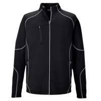 North End Men's Gravity Performance Fleece Jacket, Black, Front view