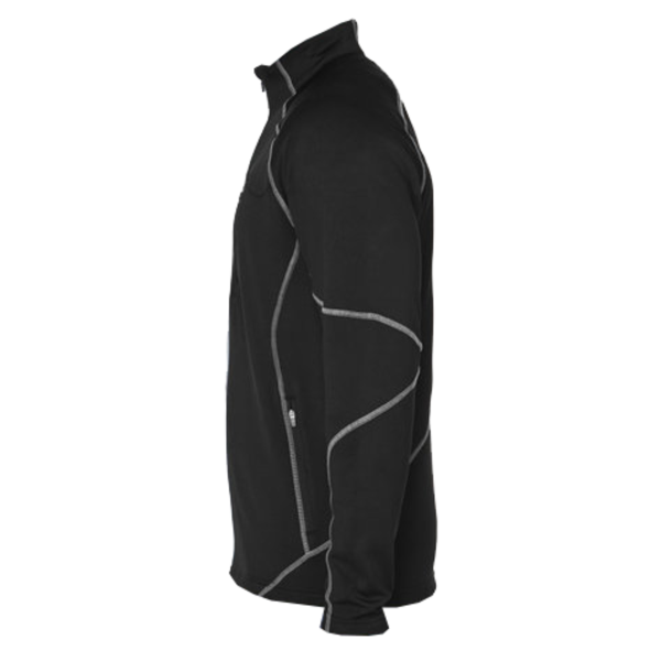 North End Men's Gravity Performance Fleece Jacket, Black, Left Sleeve view