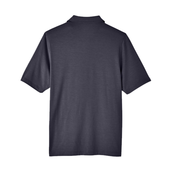 North End Men's JAQ Snap-Up Stretch Performance Polo, Carbon, Back view