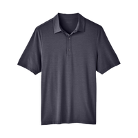 North End Men's JAQ Snap-Up Stretch Performance Polo, Carbon, Front view