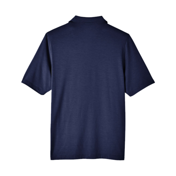 North End Men's JAQ Snap-Up Stretch Performance Polo, Classic Navy, Back view