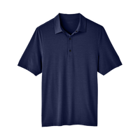 North End Men's JAQ Snap-Up Stretch Performance Polo, Classic Navy, Front view