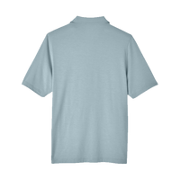 North End Men's JAQ Snap-Up Stretch Performance Polo, Opal Blue, Back view