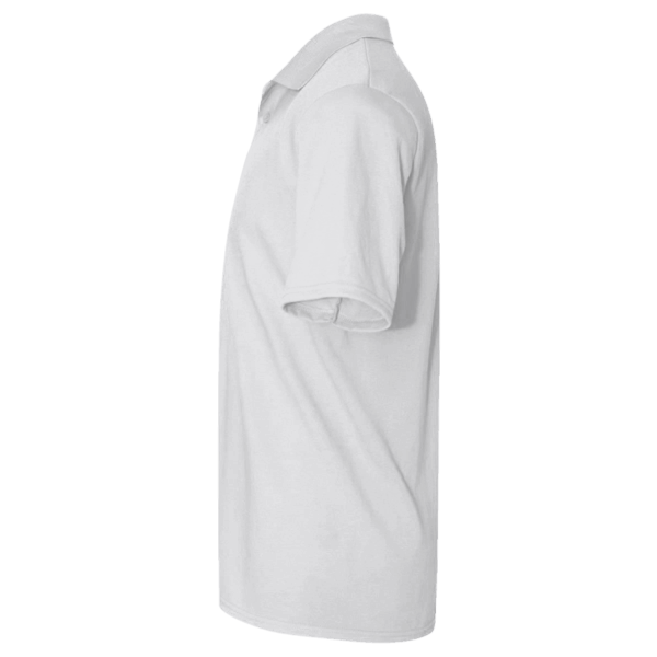 North End Men's JAQ Snap-Up Stretch Performance Polo, Platinum, Left Sleeve view