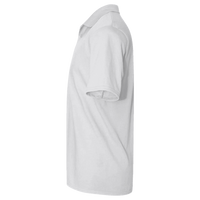 North End Men's JAQ Snap-Up Stretch Performance Polo, Platinum, Left Sleeve view