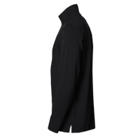 North End Men's JAQ Stretch Performance Snap-Neck Pullover, Black, Left Sleeve view