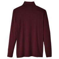 North End Men's JAQ Stretch Performance Snap-Neck Pullover, Burgundy, Back view