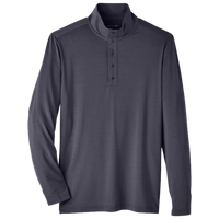 North End Men's JAQ Stretch Performance Snap-Neck Pullover, Carbon, Front view