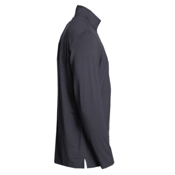 North End Men's JAQ Stretch Performance Snap-Neck Pullover, Carbon, Right Sleeve view