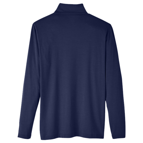 North End Men's JAQ Stretch Performance Snap-Neck Pullover, Classic Navy, Back view