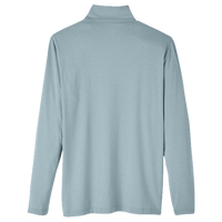 North End Men's JAQ Stretch Performance Snap-Neck Pullover, Opal Blue, Back view