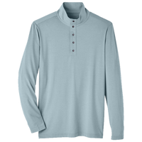 North End Men's JAQ Stretch Performance Snap-Neck Pullover, Opal Blue, Front view