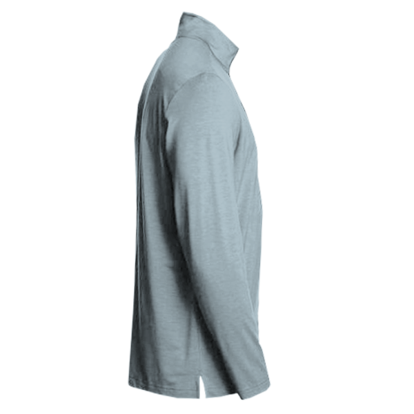 North End Men's JAQ Stretch Performance Snap-Neck Pullover, Opal Blue, Right Sleeve view