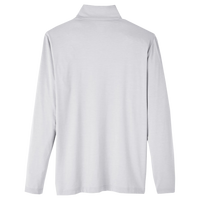 North End Men's JAQ Stretch Performance Snap-Neck Pullover, Platinum, Back view