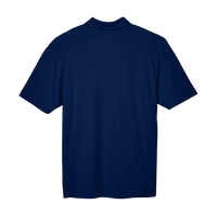 North End Men's Recycled Polyester Performance Pique Polo, Night, Back view