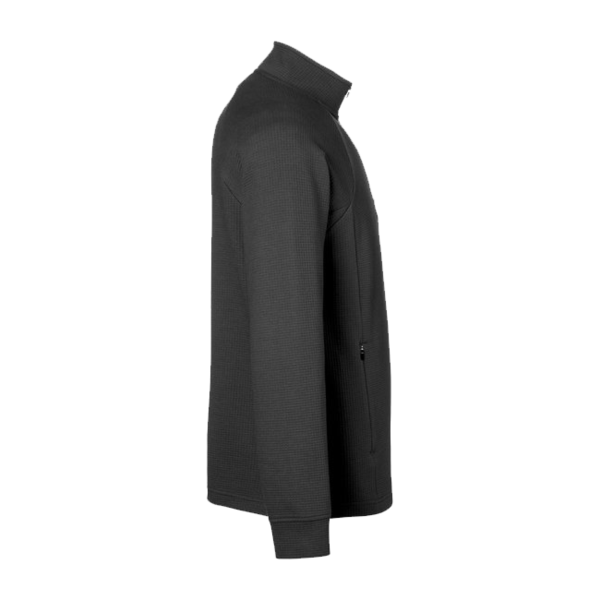 North End Men's Rhythm Waffle Quarter-Zip Pullover, Black, Right Sleeve view