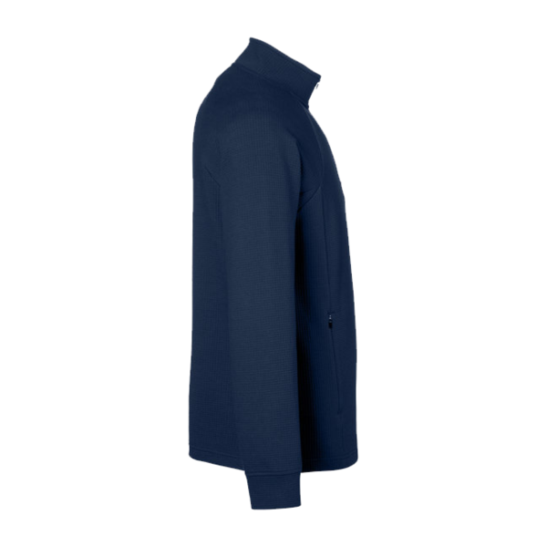 North End Men's Rhythm Waffle Quarter-Zip Pullover, Classic Navy, Right Sleeve view