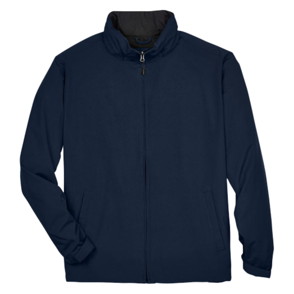 North End Men's Techno Lite Jacket, Midnight Navy, Front view