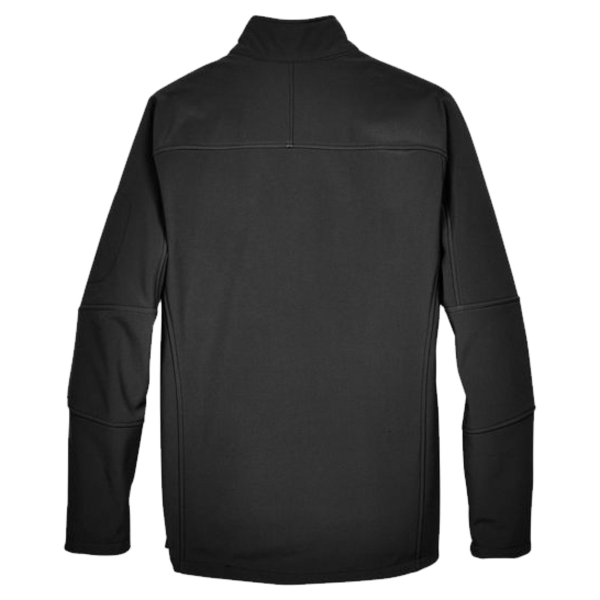 North End Men's Three Layer Fleece Bonded Shell Technical Jacket, Black, Back view