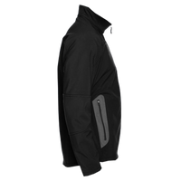 North End Men's Three Layer Fleece Bonded Shell Technical Jacket, Black, Right Sleeve view