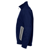 North End Men's Three Layer Fleece Bonded Shell Technical Jacket, Classic Navy, Left Sleeve view