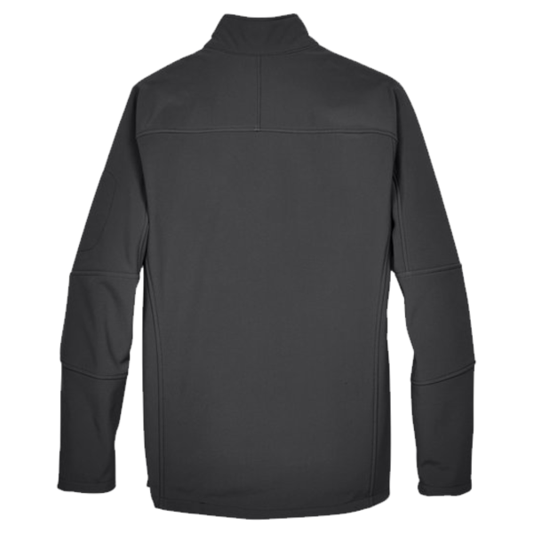 North End Men's Three Layer Fleece Bonded Shell Technical Jacket, Graphite, Back view