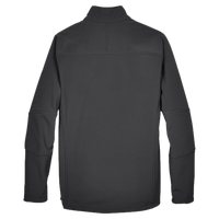 North End Men's Three Layer Fleece Bonded Shell Technical Jacket, Graphite, Back view