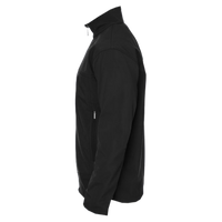 North End Men's Three Layer Fleece Performance Soft Shell Jacket, Black, Left Sleeve view