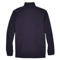North End Men's Three Layer Fleece Performance Soft Shell Jacket, Midnight Navy, Back view