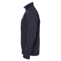 North End Men's Three Layer Fleece Performance Soft Shell Jacket, Midnight Navy, Left Sleeve view