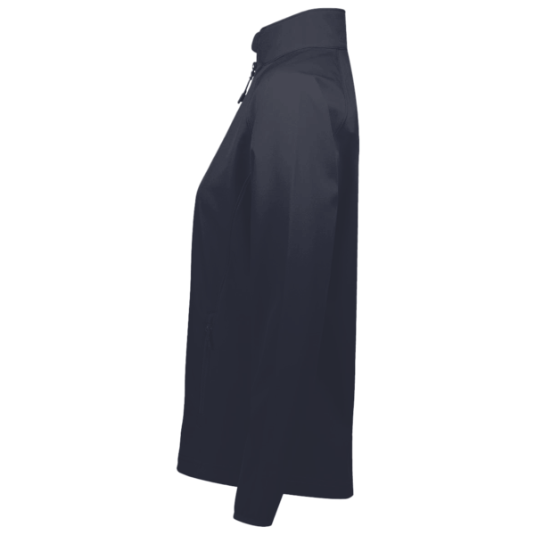 North End Women's 3-Layer Fleece Performance Soft Shell Jacket, Midnight Navy, Left Sleeve view