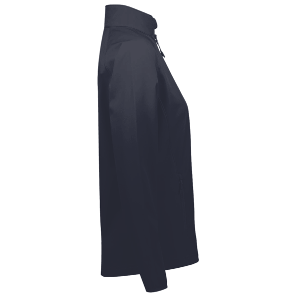 North End Women's 3-Layer Fleece Performance Soft Shell Jacket, Midnight Navy, Right Sleeve view
