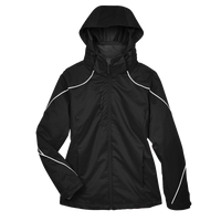 North End Women's Angle 3-in-1 Jacket with Bonded Fleece Liner, Black, Front view