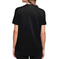 North End Women's JAQ Snap-Up Stretch Performance Polo, Black, Back view