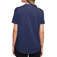 North End Women's JAQ Snap-Up Stretch Performance Polo, Classic Navy, Back view