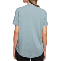 North End Women's JAQ Snap-Up Stretch Performance Polo, Opal Blue, Back view
