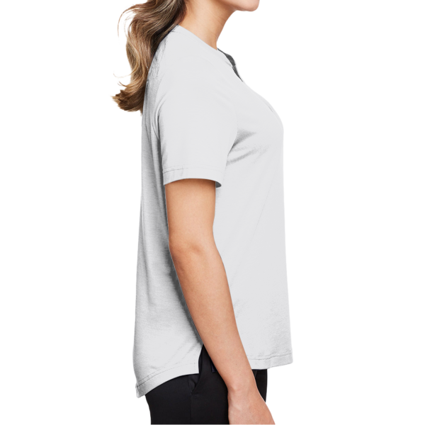 North End Women's JAQ Snap-Up Stretch Performance Polo, Platinum, Right Sleeve view