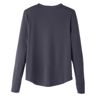 North End Women's JAQ Stretch Performance V-Neck Snap Pullover, Carbon, Back view