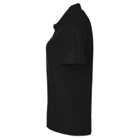 North End Women's Recycled Polyester Performance Pique Polo, Black, Left Sleeve view